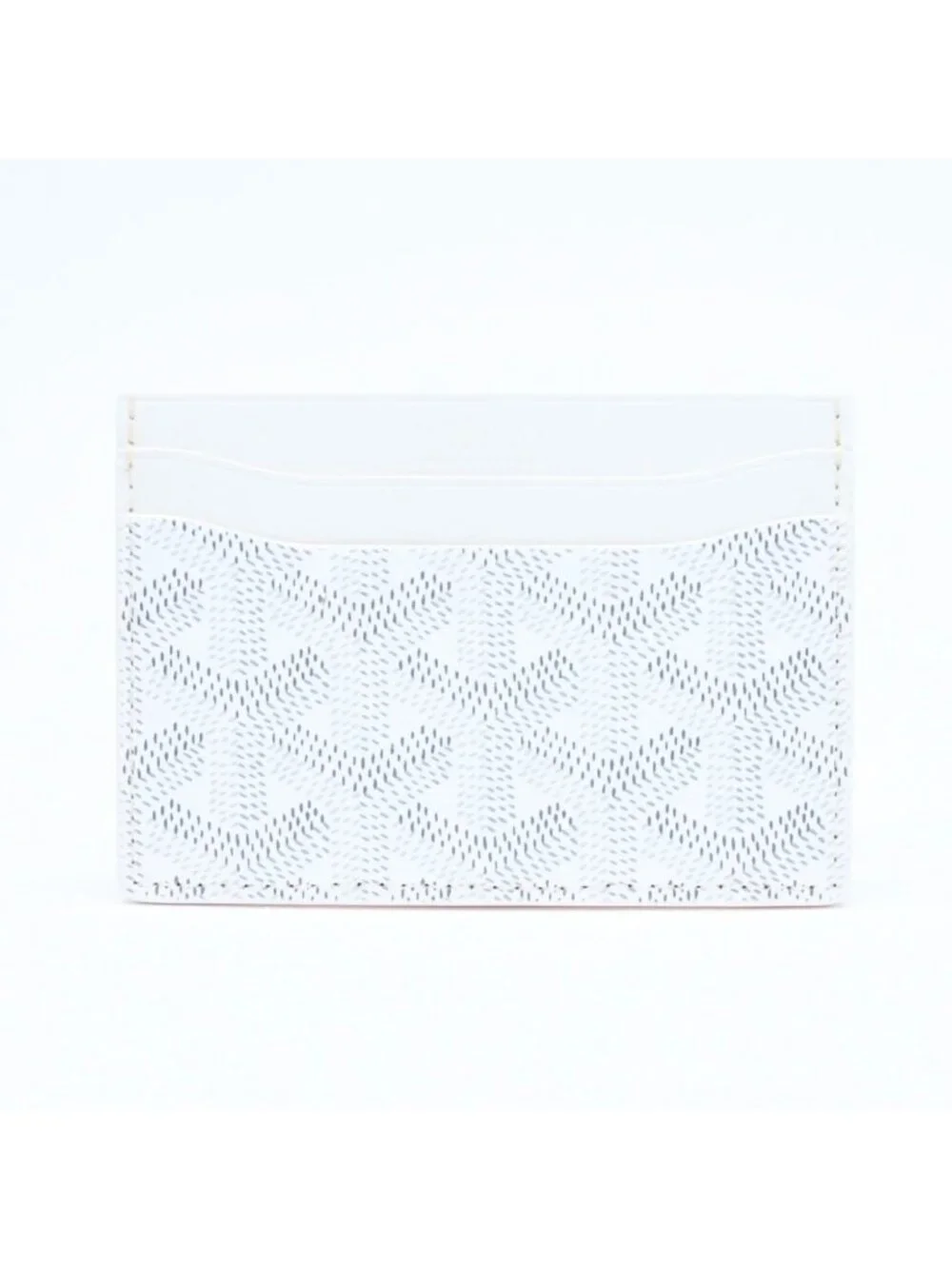 Goyard Saint Sulpice Card Case White Vauzel Calfskin